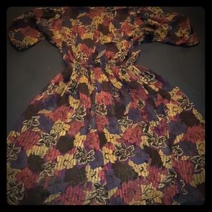 Vtg floral dress
